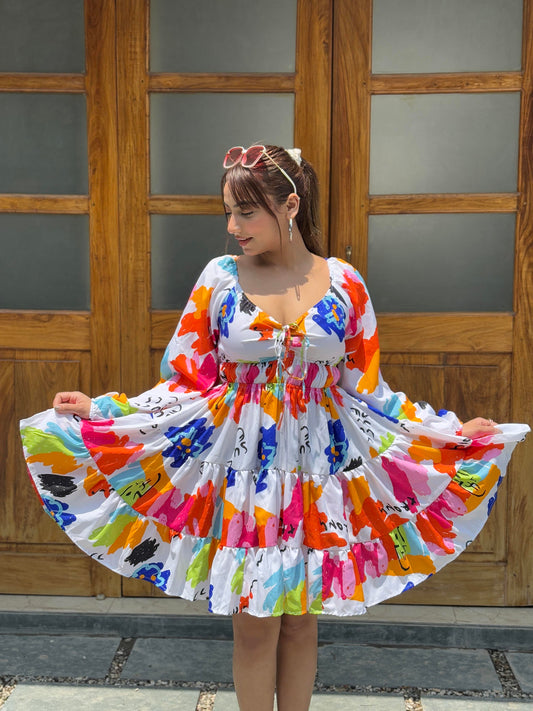 TANDUL Women Multicolor Flaired Dress