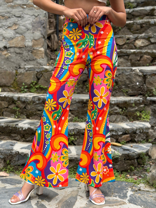 TANDUL Women Vibrant Floral Print Trousers