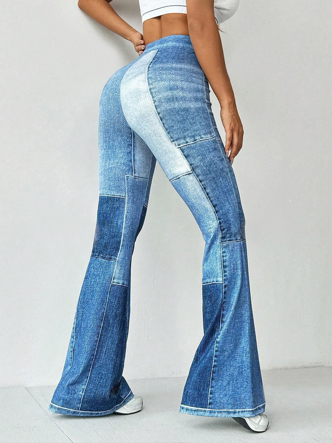 TANDUL  Women Regular Fit Light Blue Lycra Blend Trousers