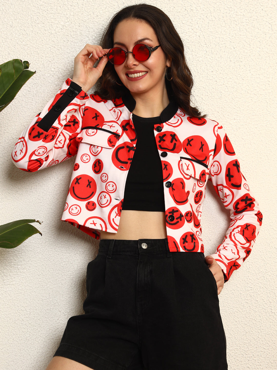 TANDUL Women Smile Printed Jacket