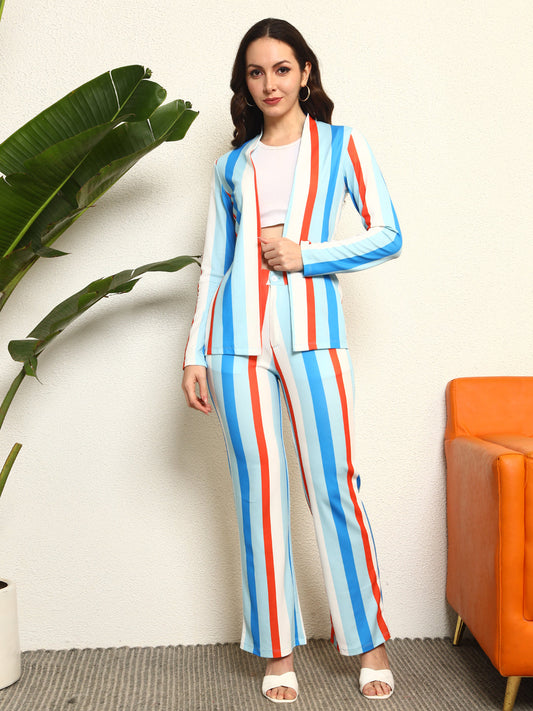 TANDUL Women Striking Striped Co-ord Set