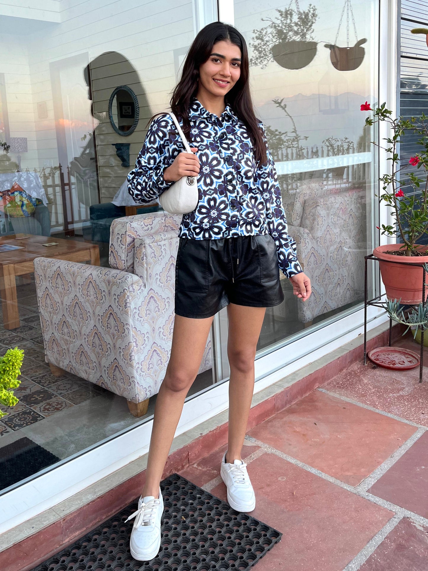 TANDUL Women Blue Floral Jacket