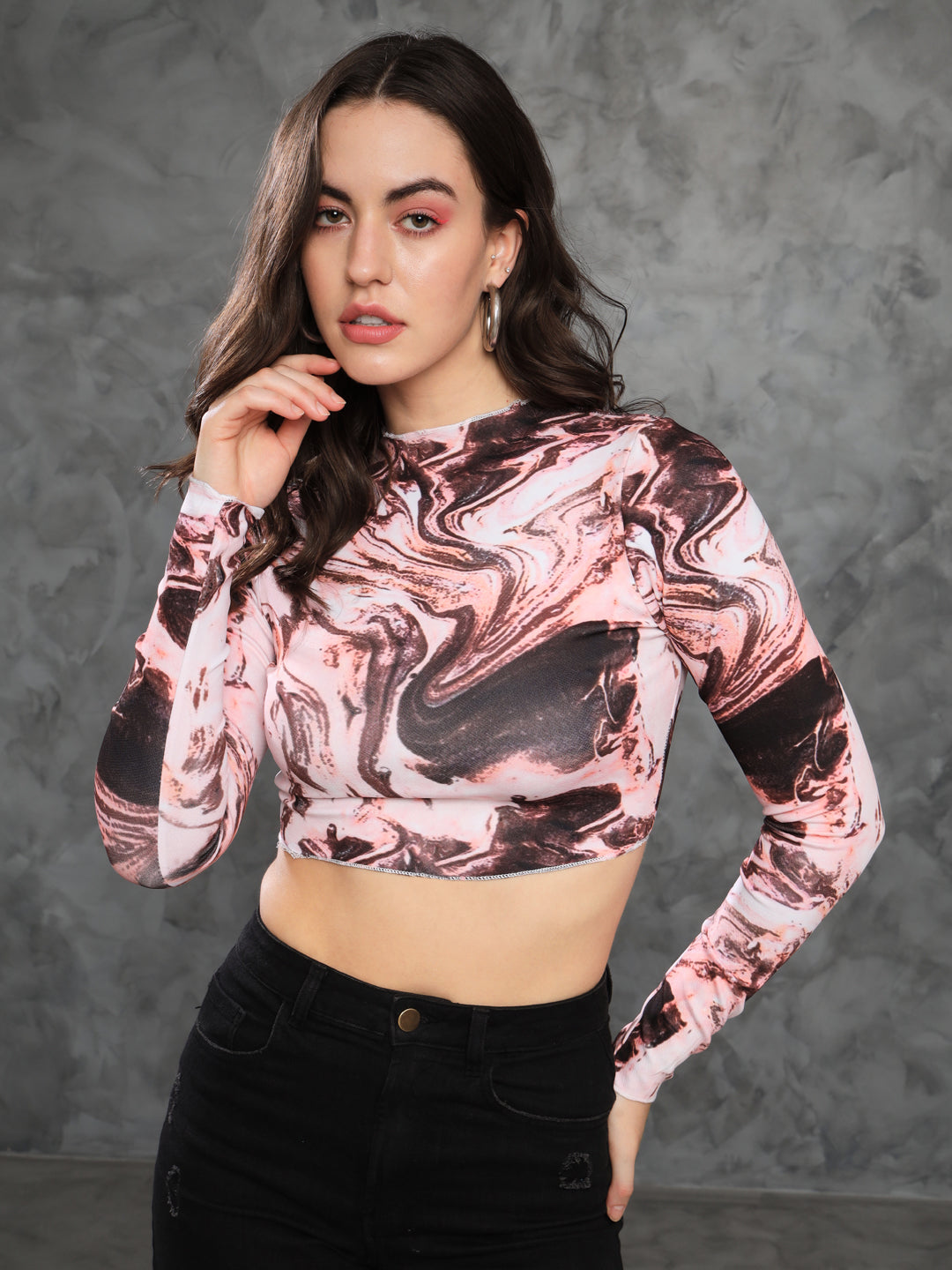 TANDUL Casual Regular Sleeves Printed Women Multicolor Top