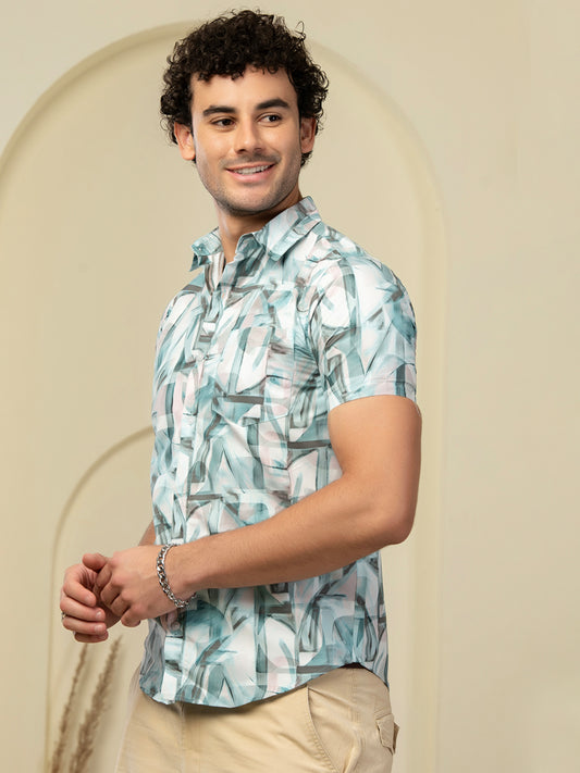 TANDUL Men Printed Casual Multicolor Shirt