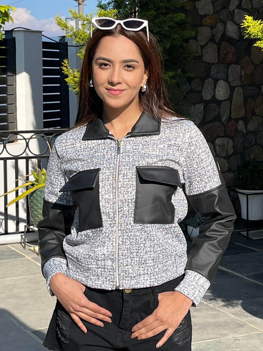 TANDUL Women Striking Fleece Jacket