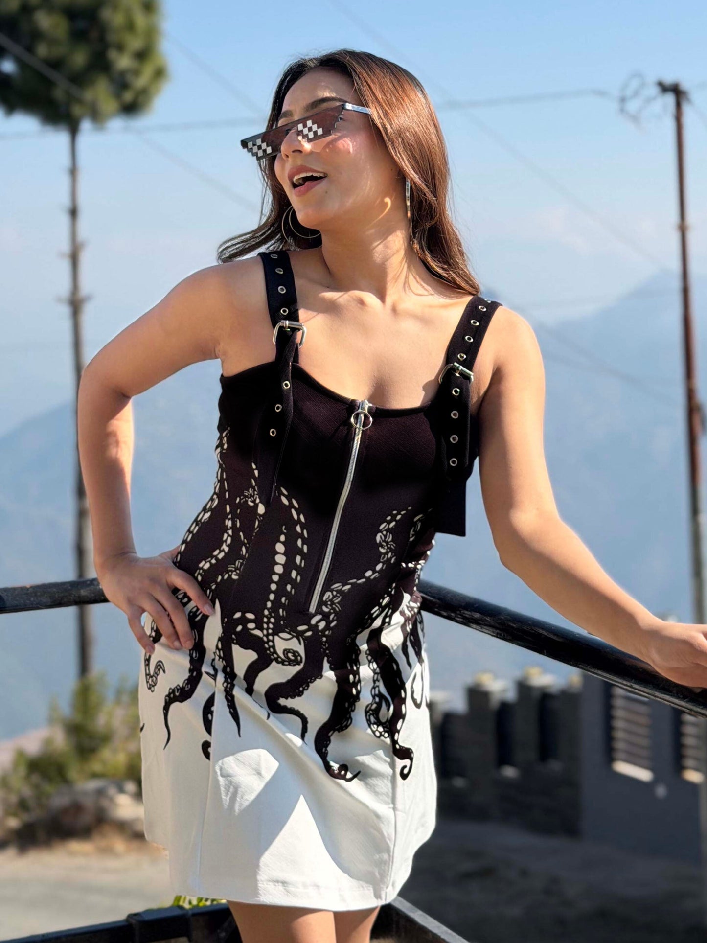 TANDUL Women Stunning Octopus Printed Dress