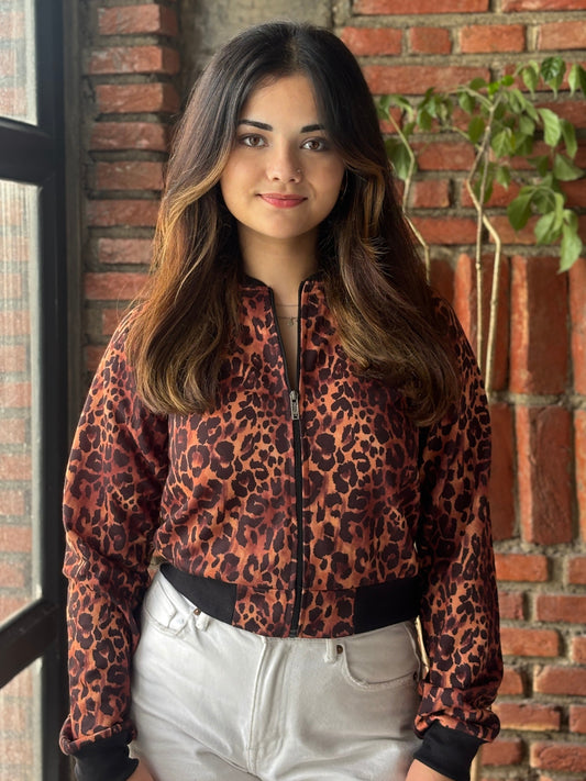 TANDUL Women Striking Leopard Printed Jacket