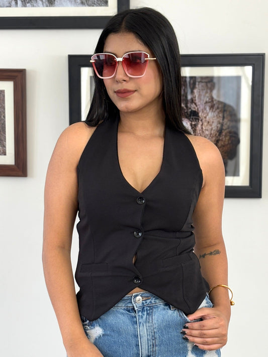 Women Solid Single Breasted Casual Blazer  (Black)