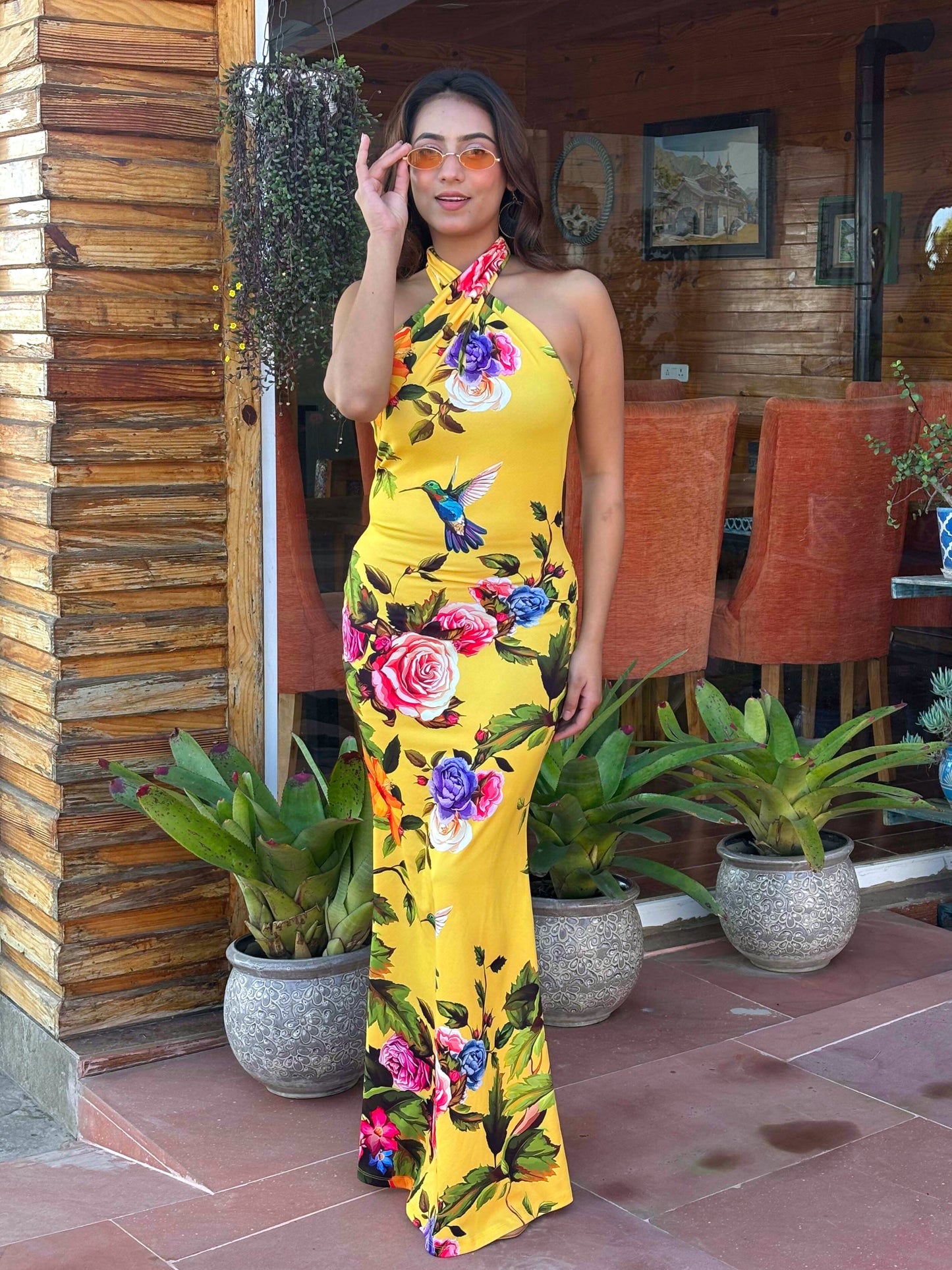 TANDUL Women Yellow Floral Printed Dress