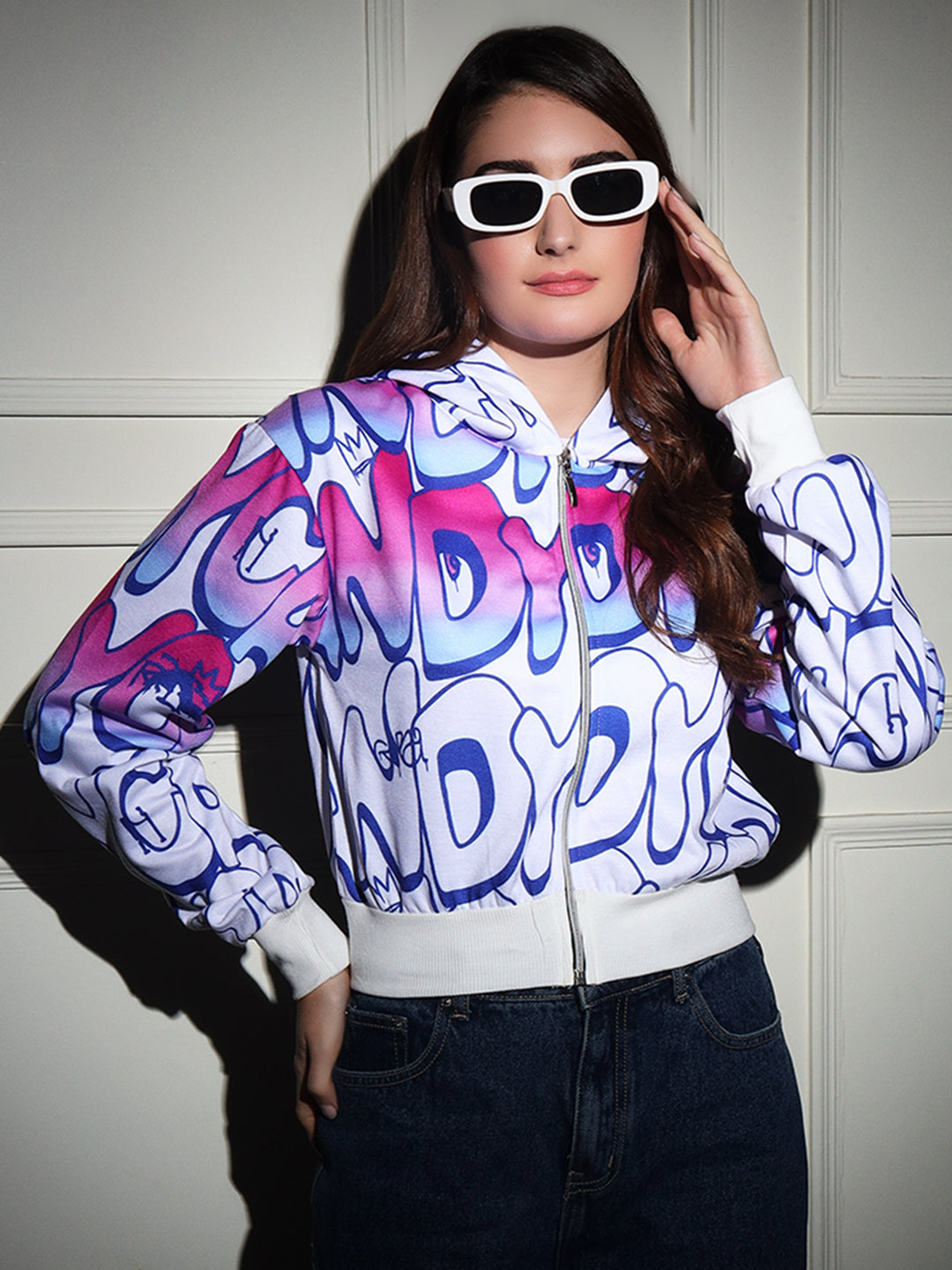 TANDUL  Women Printed Fleece Jacket