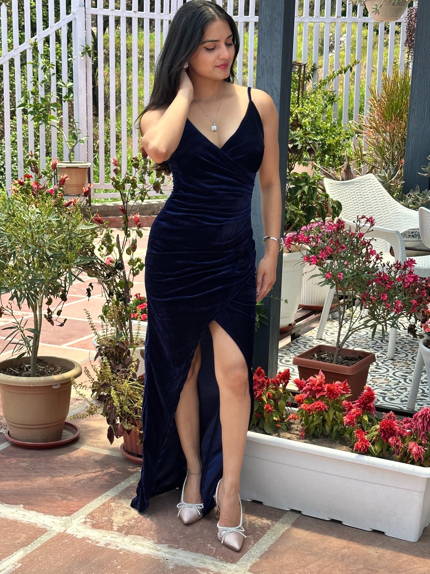 Women Bodycon Blue Dress