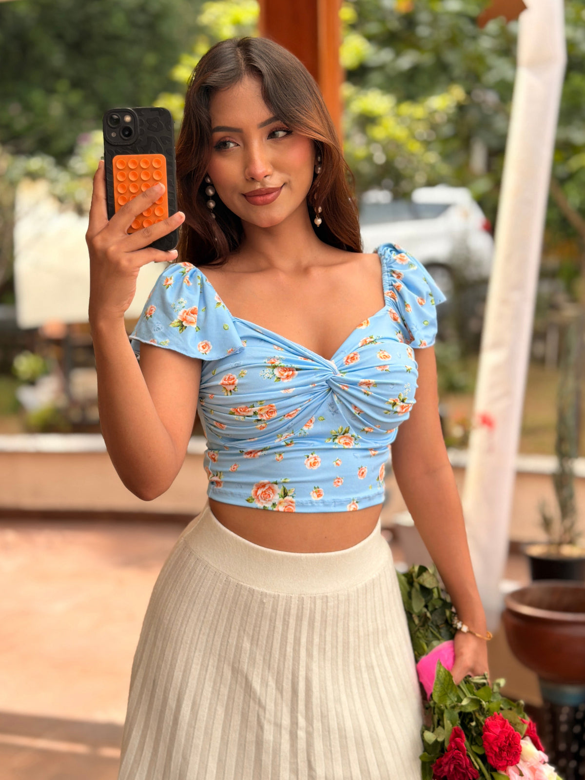 TANDUL Women Dreamy Floral Crop Top