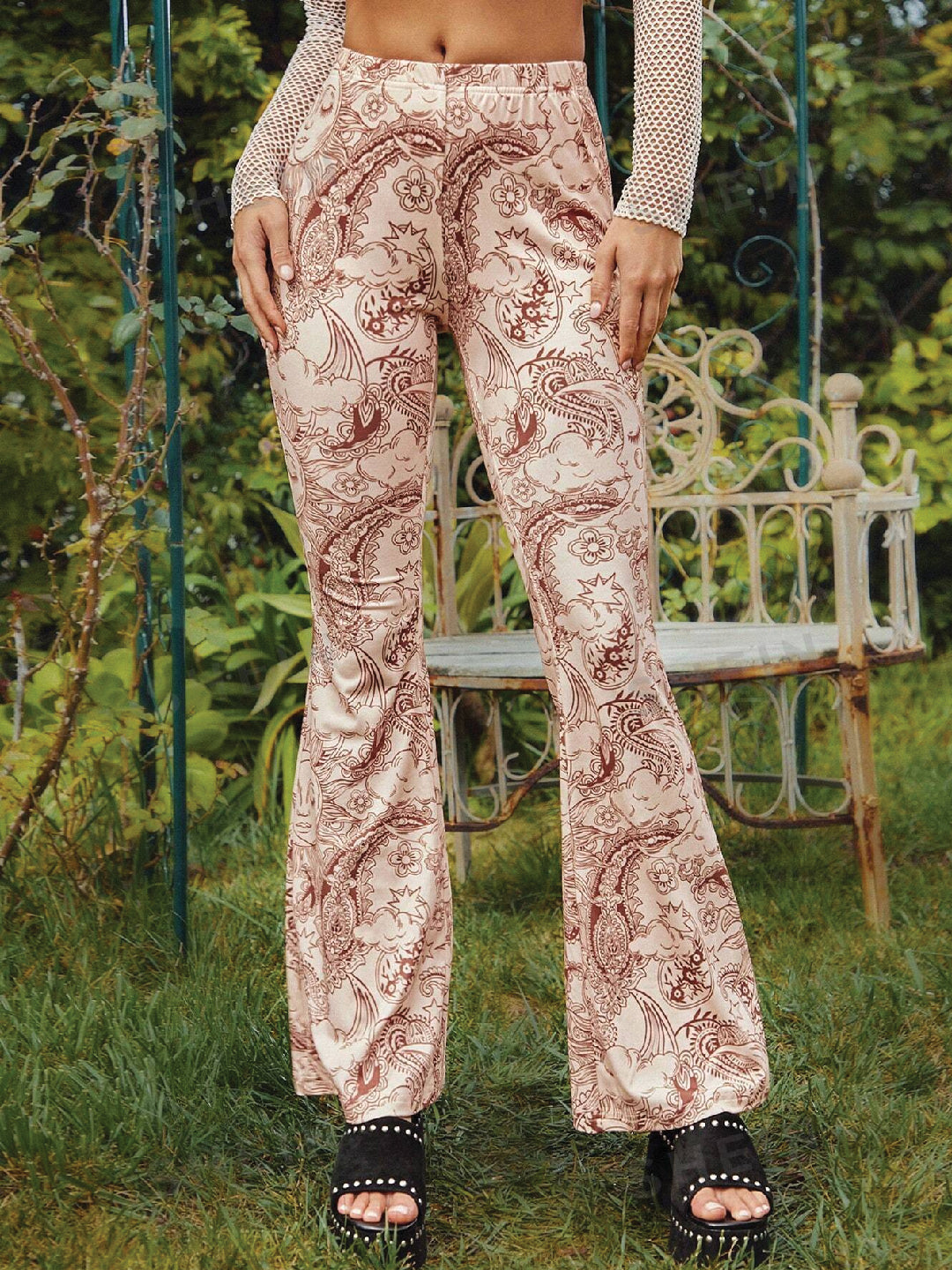 TANDUL  Women Regular Fit Beige Lycra Blend Trousers