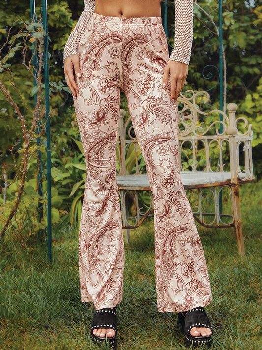 TANDUL  Women Regular Fit Beige Lycra Blend Trousers