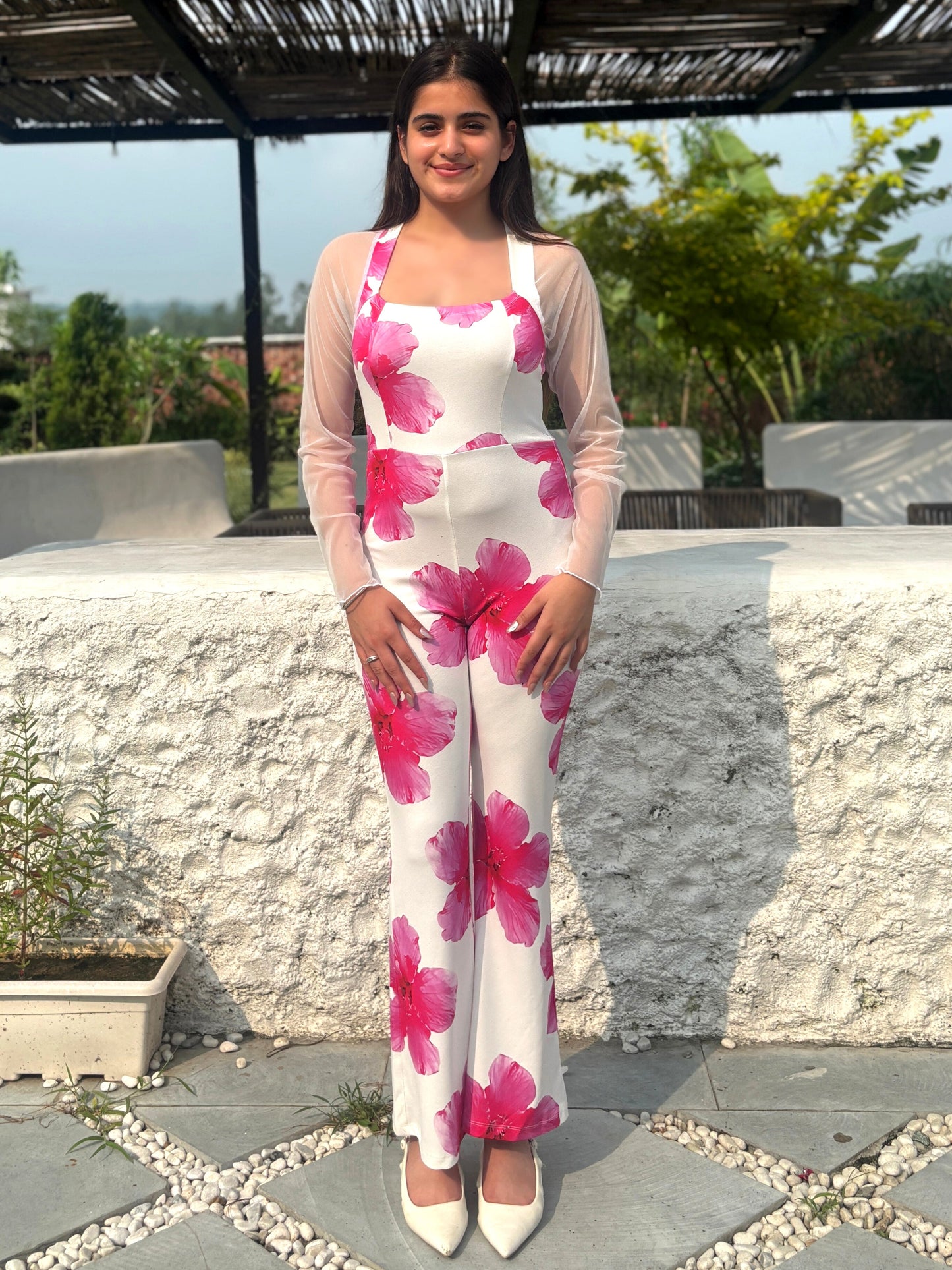 TANDUL Women Pink Floral Jumpsuit