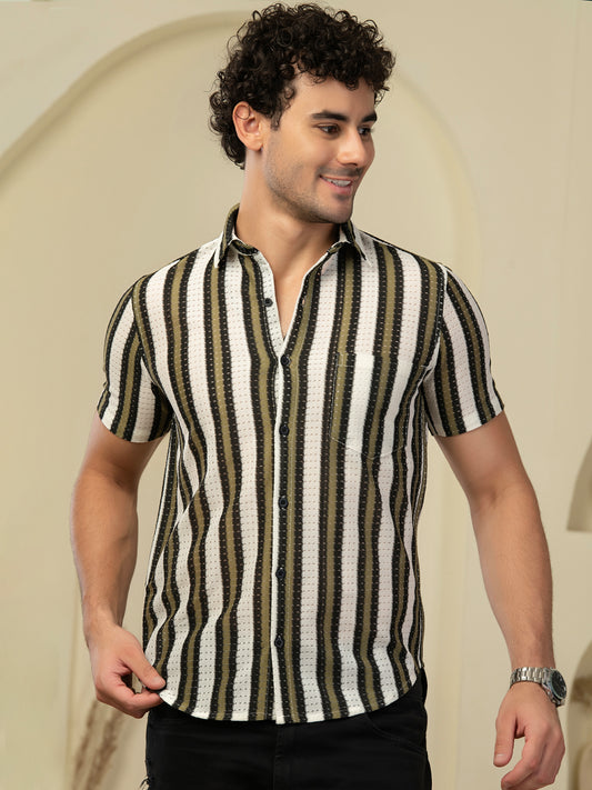 TANDUL Men Printed Casual Multicolor Shirt