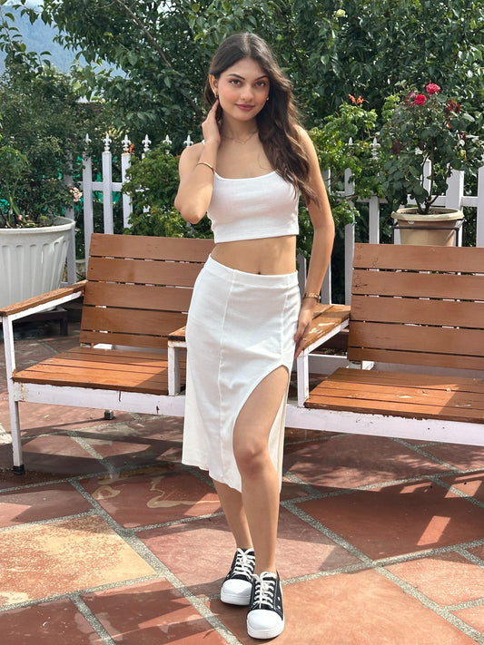 TANDUL  Women Bodycon White Dress