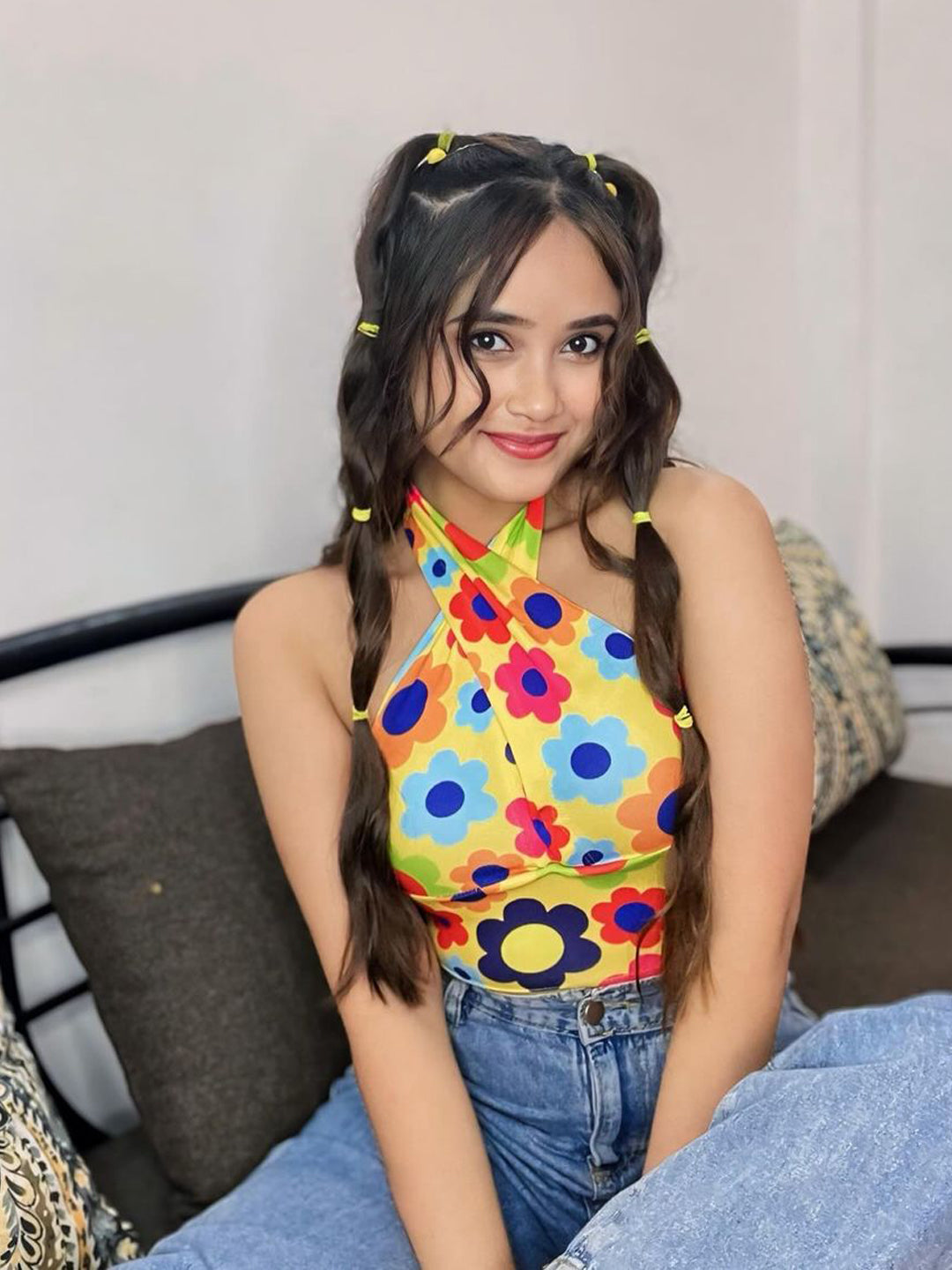 TANDUL  Casual Sleeveless Printed Women Multicolor Top