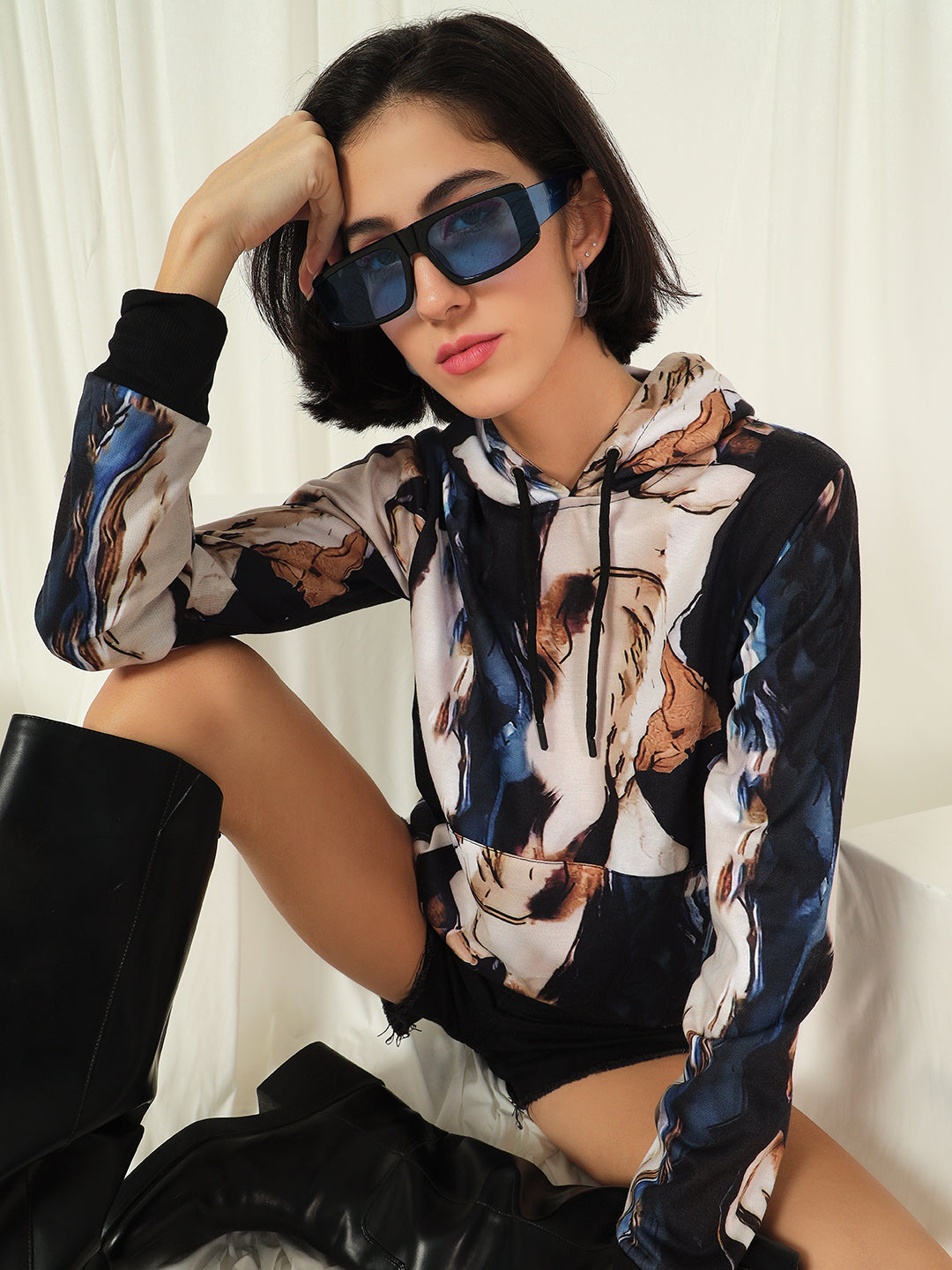 TANDUL  Women Full Sleeve Printed Sweatshirt