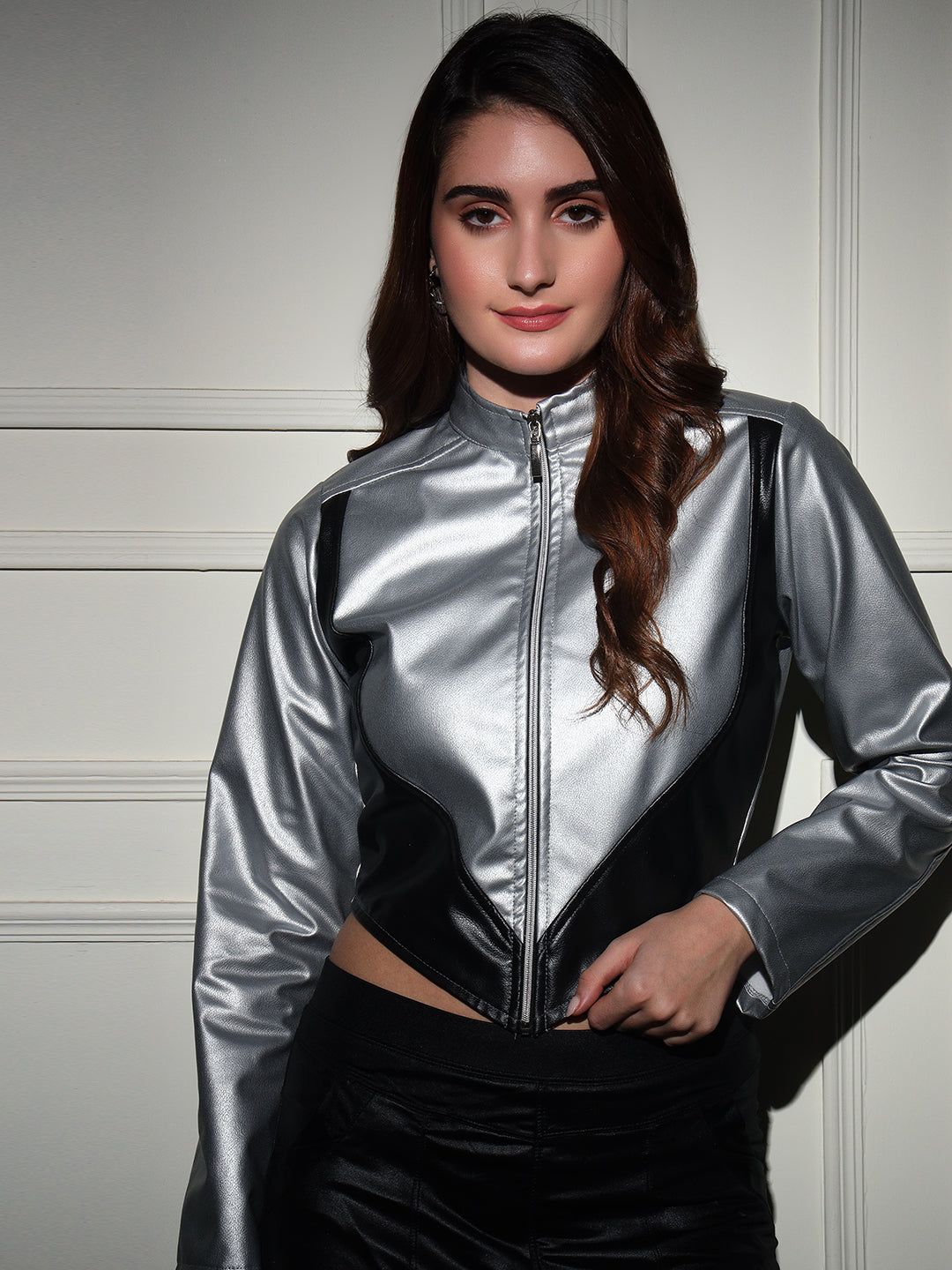 TANDUL  Women Solid Leather Jacket