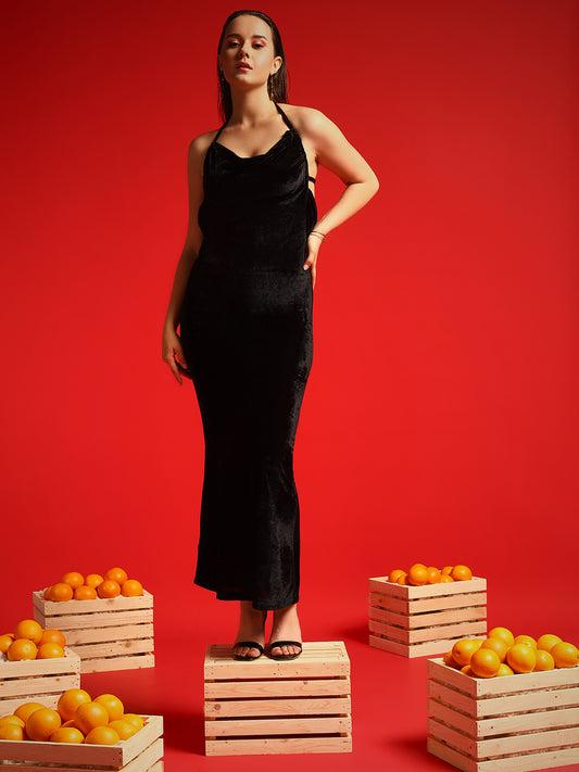 TANDUL  Women Bodycon Black Dress