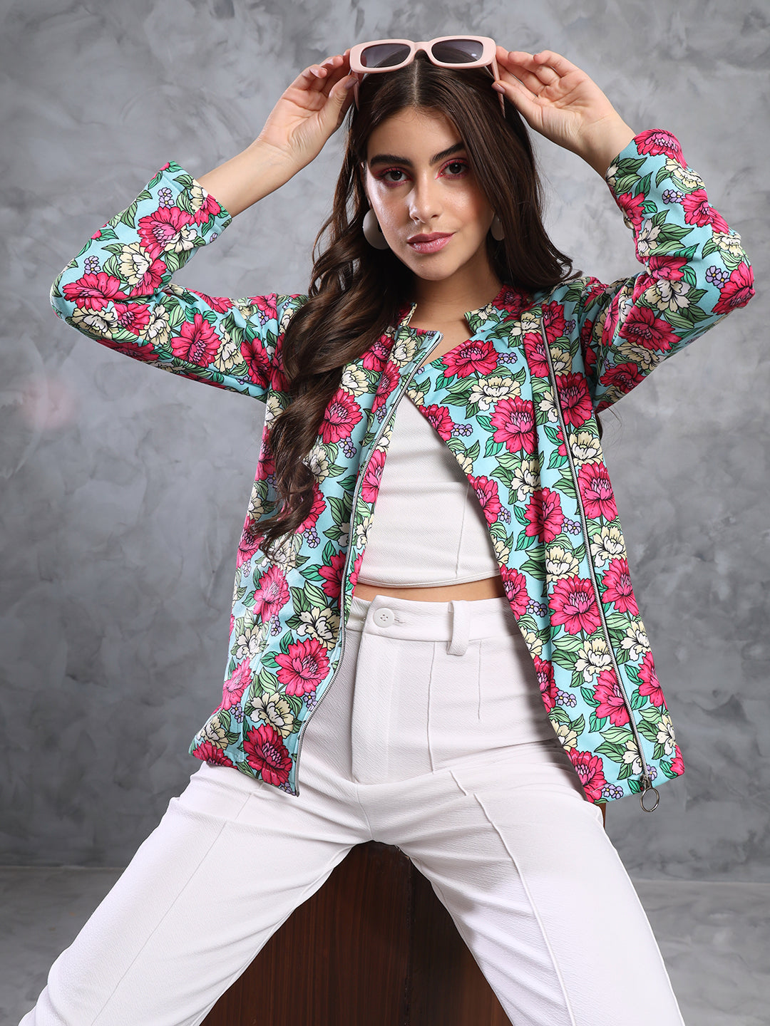 TANDUL  Women Floral Print Tailored Jacket