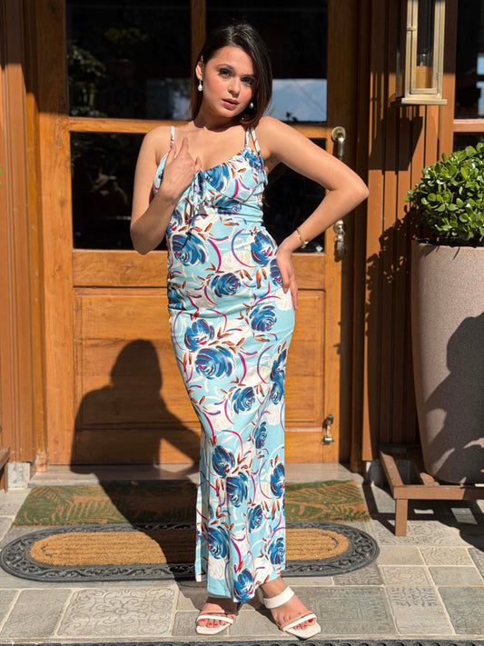 TANDUL Women Stunning Floral Printed Long Dress