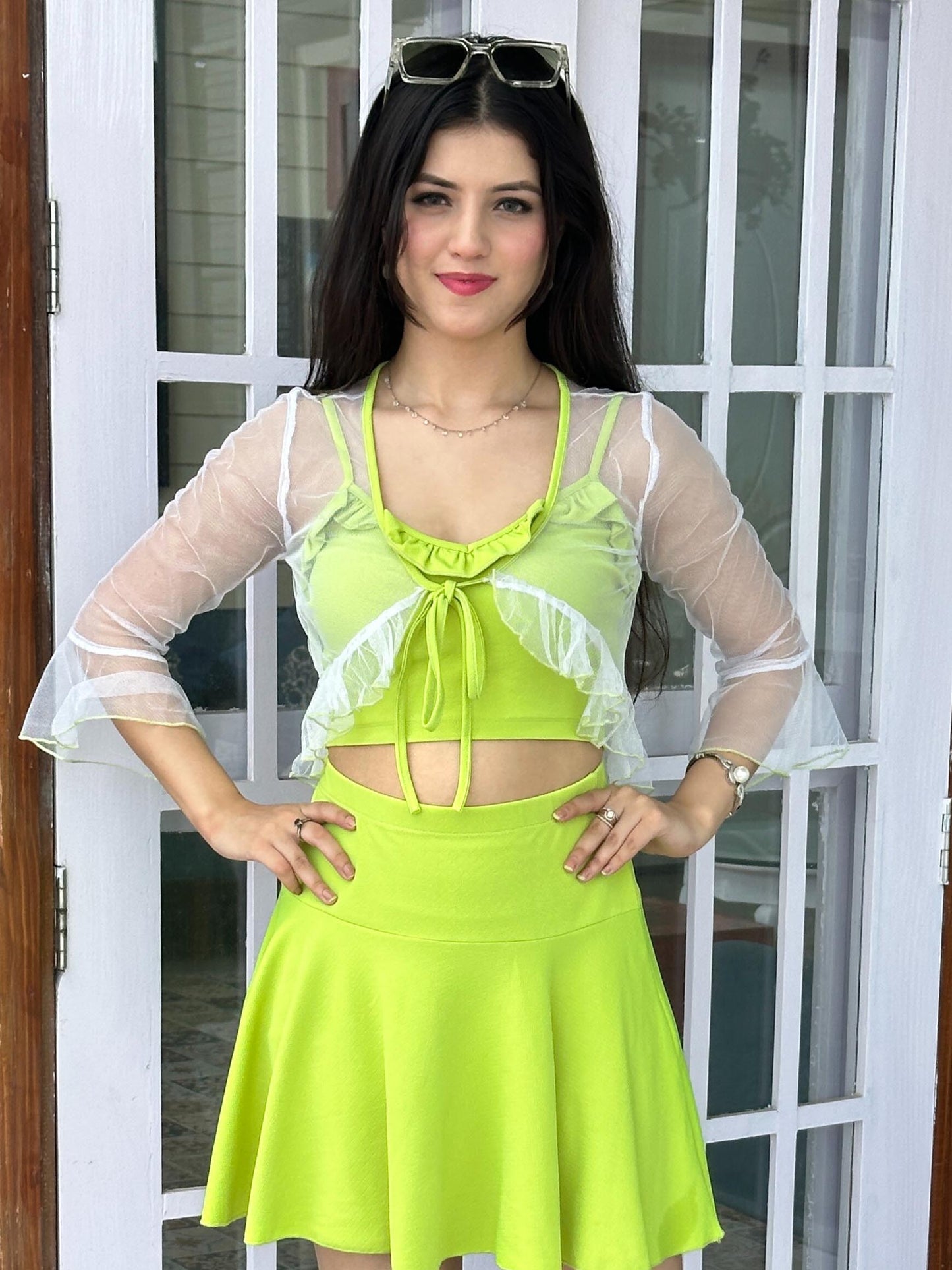 TANDUL Women White Net Shrug