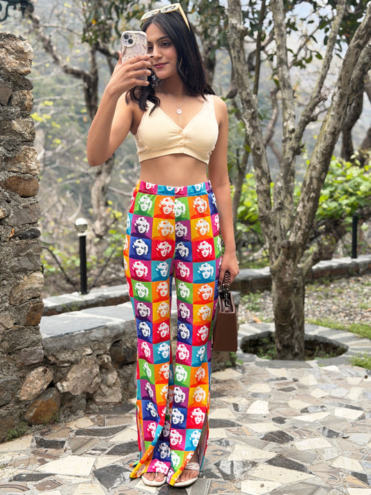 TANDUL Women Multicolour Marilyn Monroe Trousers