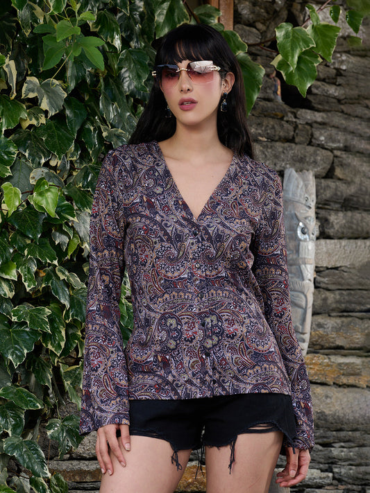 TANDUL Women Paisley Printed Shirt