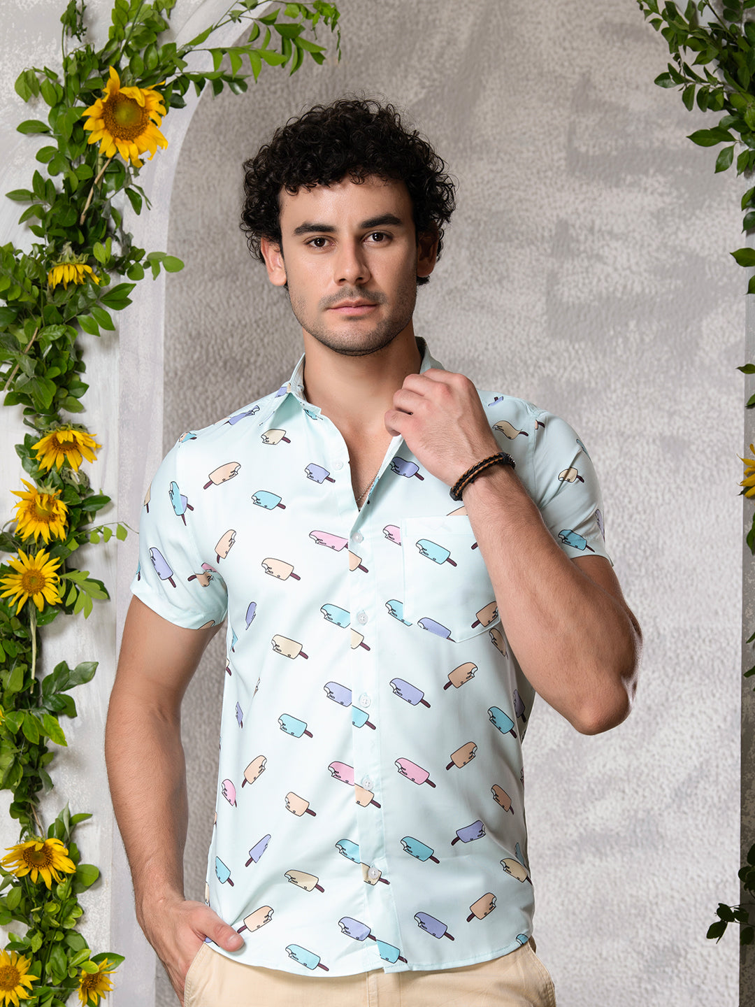 TANDUL Men Printed Casual Multicolor Shirt