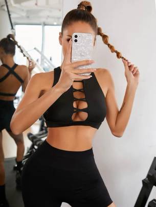 Casual Sleeveless Solid Women Black Top