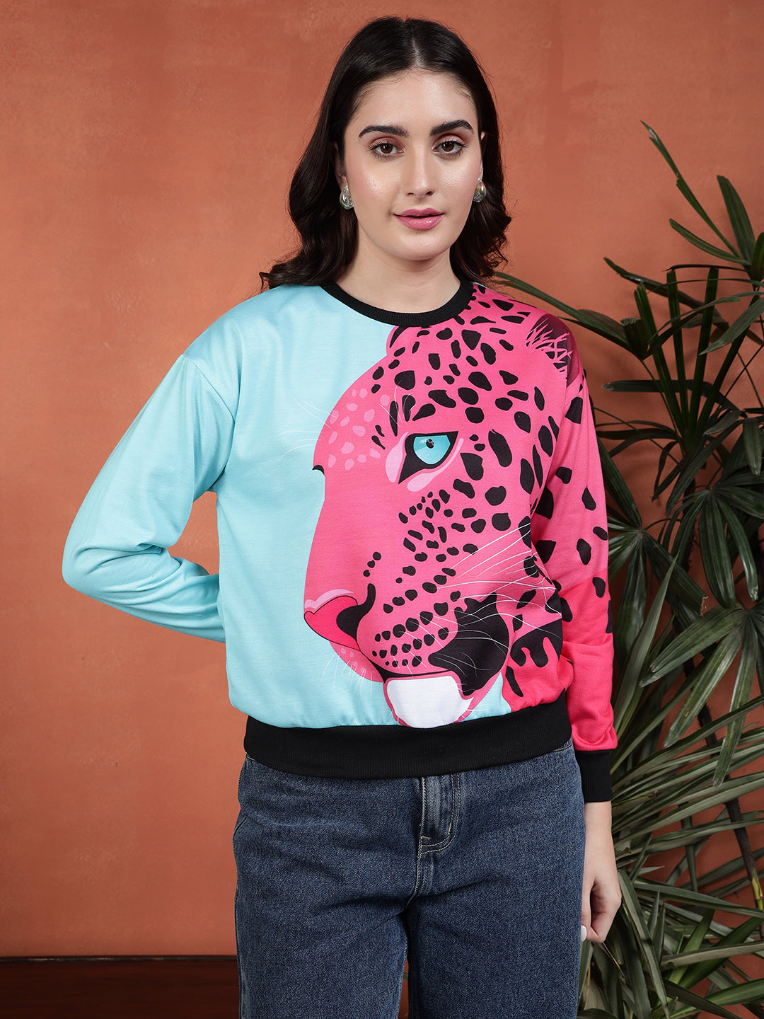 TANDUL Women Tiger Printed Sweatshirt