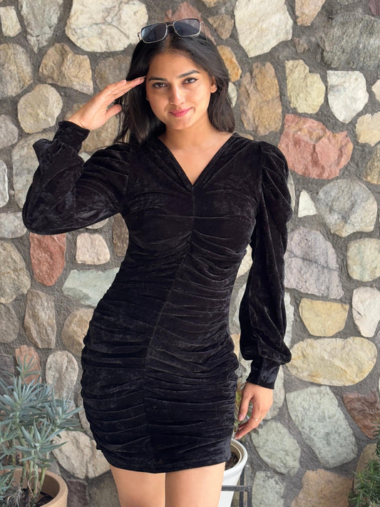 Women Bodycon Black Dress