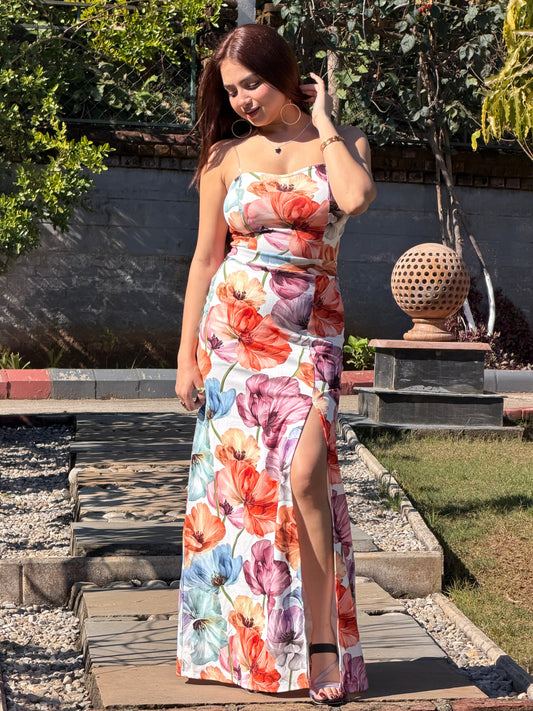 TANDUL Women Exquisite Floral Printed Dress