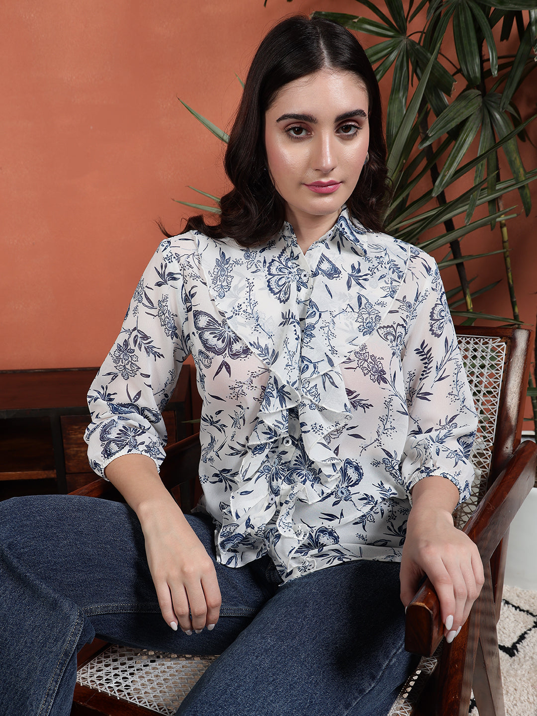 TANDUL Women Printed Floral Shirt