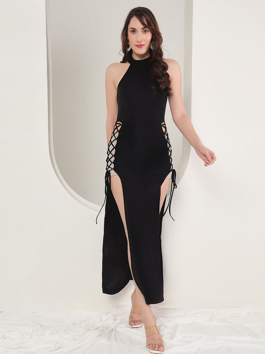 TANDUL  Women Bodycon Black Dress