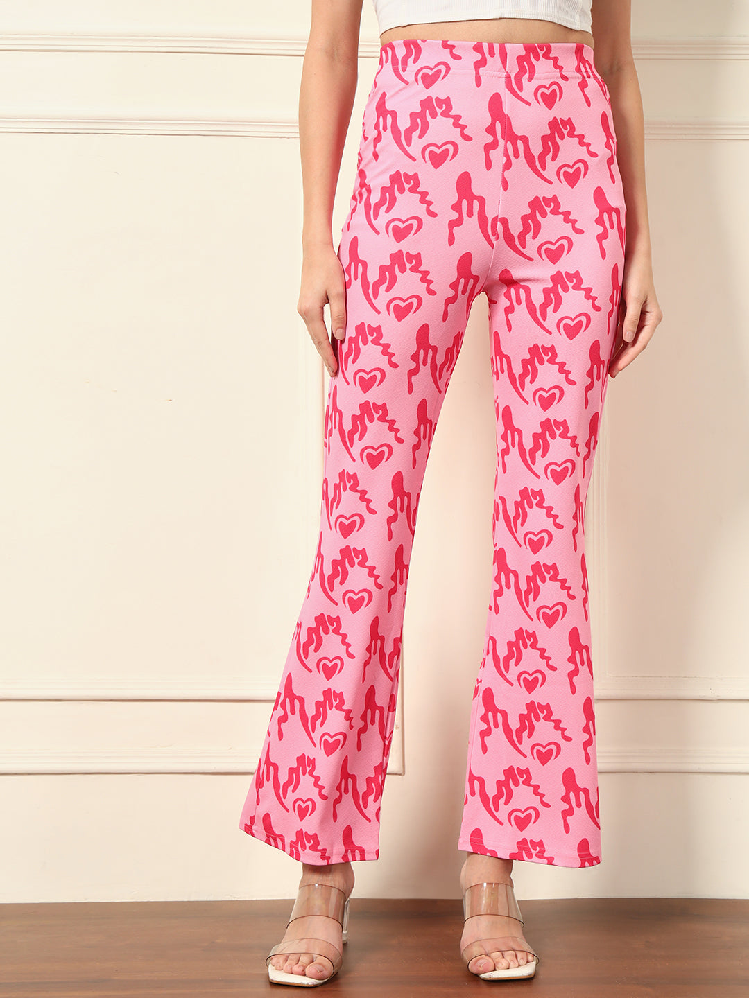 TANDUL  Women Regular Fit Multicolor Lycra Blend Trousers