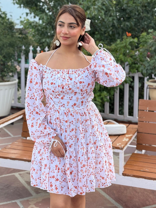 TANDUL Women Fit and Flare Floral Printed Dress