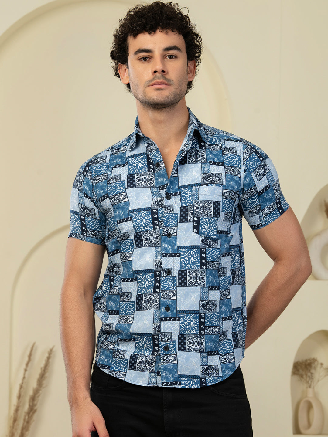 TANDUL Men Printed Casual Multicolor Shirt