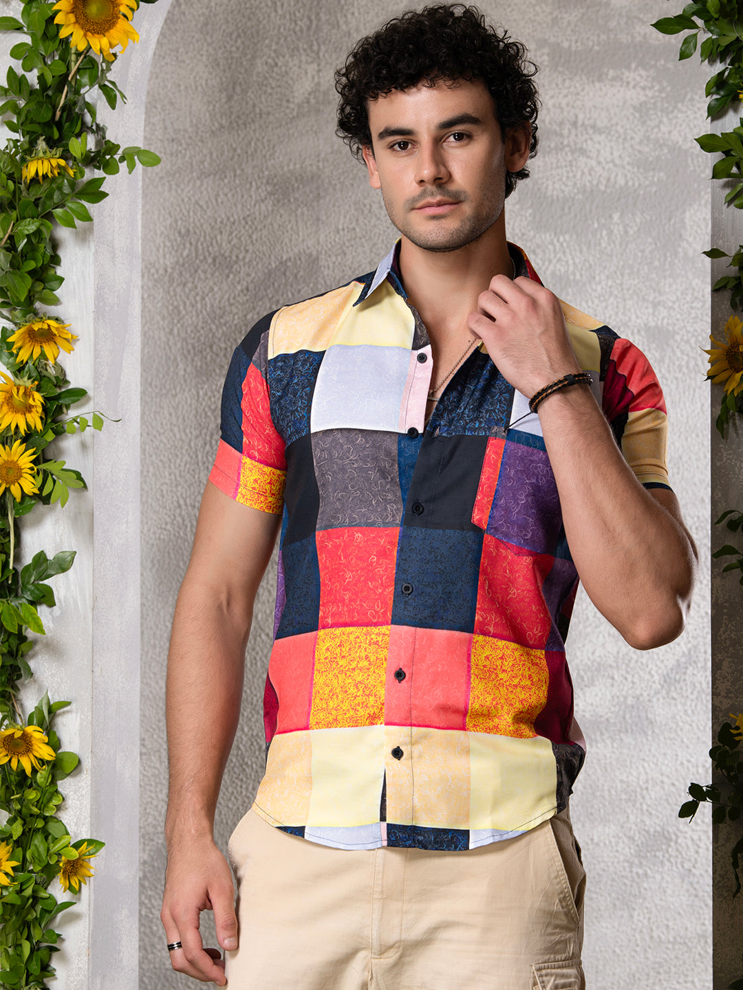 TANDUL Men Printed Casual Multicolor Shirt