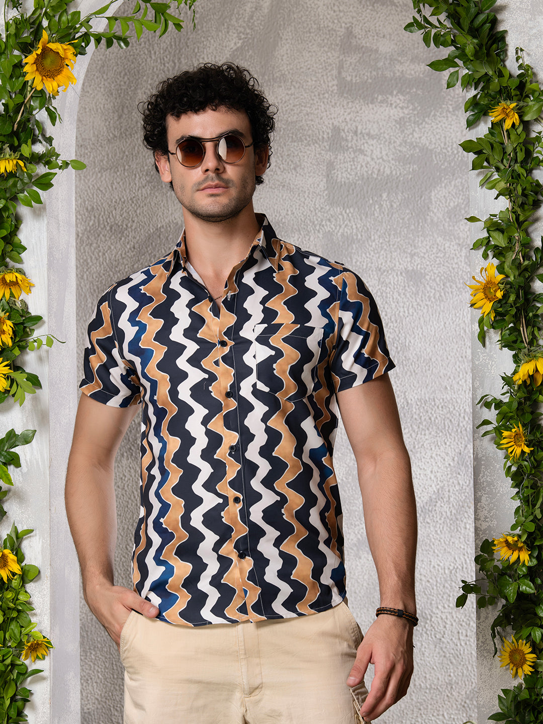 TANDUL Men Printed Casual Multicolor Shirt