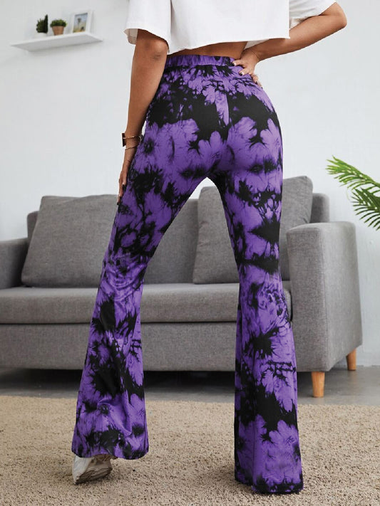 TANDUL  Women Regular Fit Purple Lycra Blend Trousers