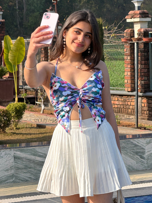 TANDUL Women Multicolor Floral Printed Top