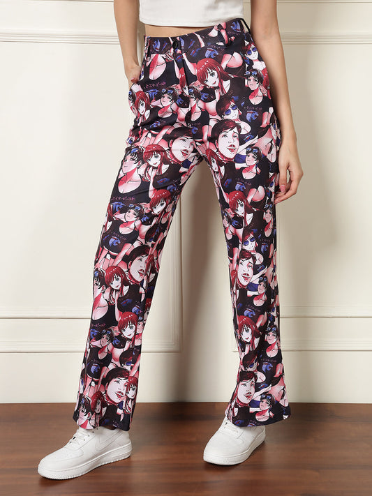 TANDUL Anime Printed Straight Fit Trouser