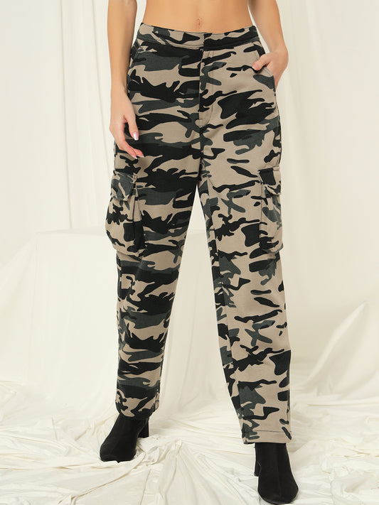 TANDUL  Women Regular Fit Khaki Lycra Blend Trousers