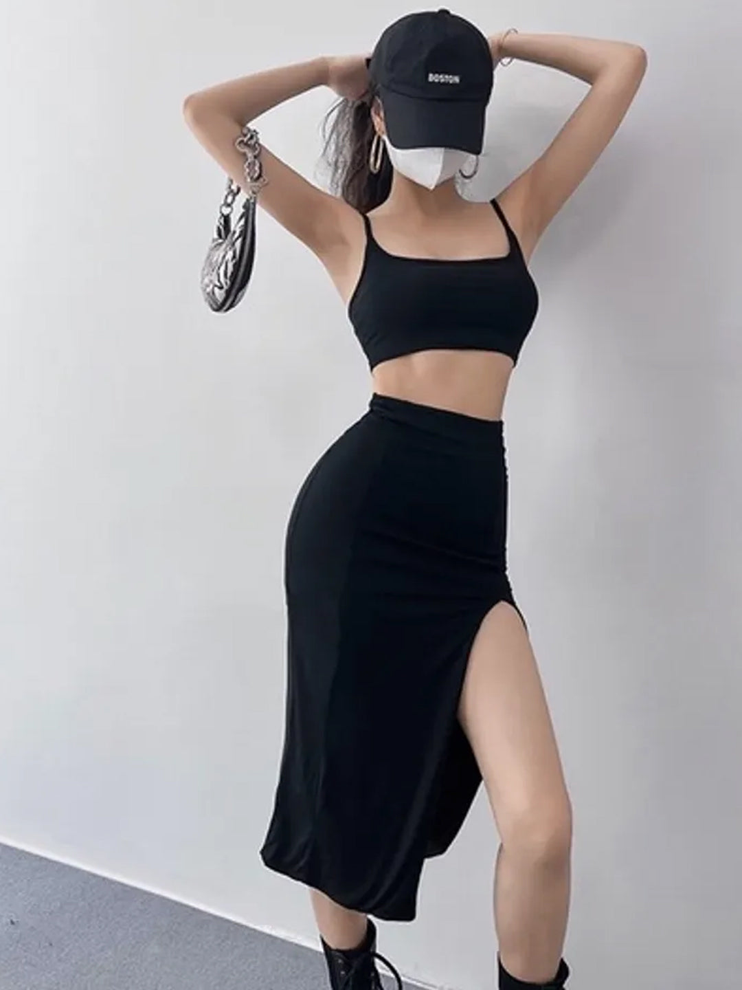 TANDUL  Women Bodycon Black Dress