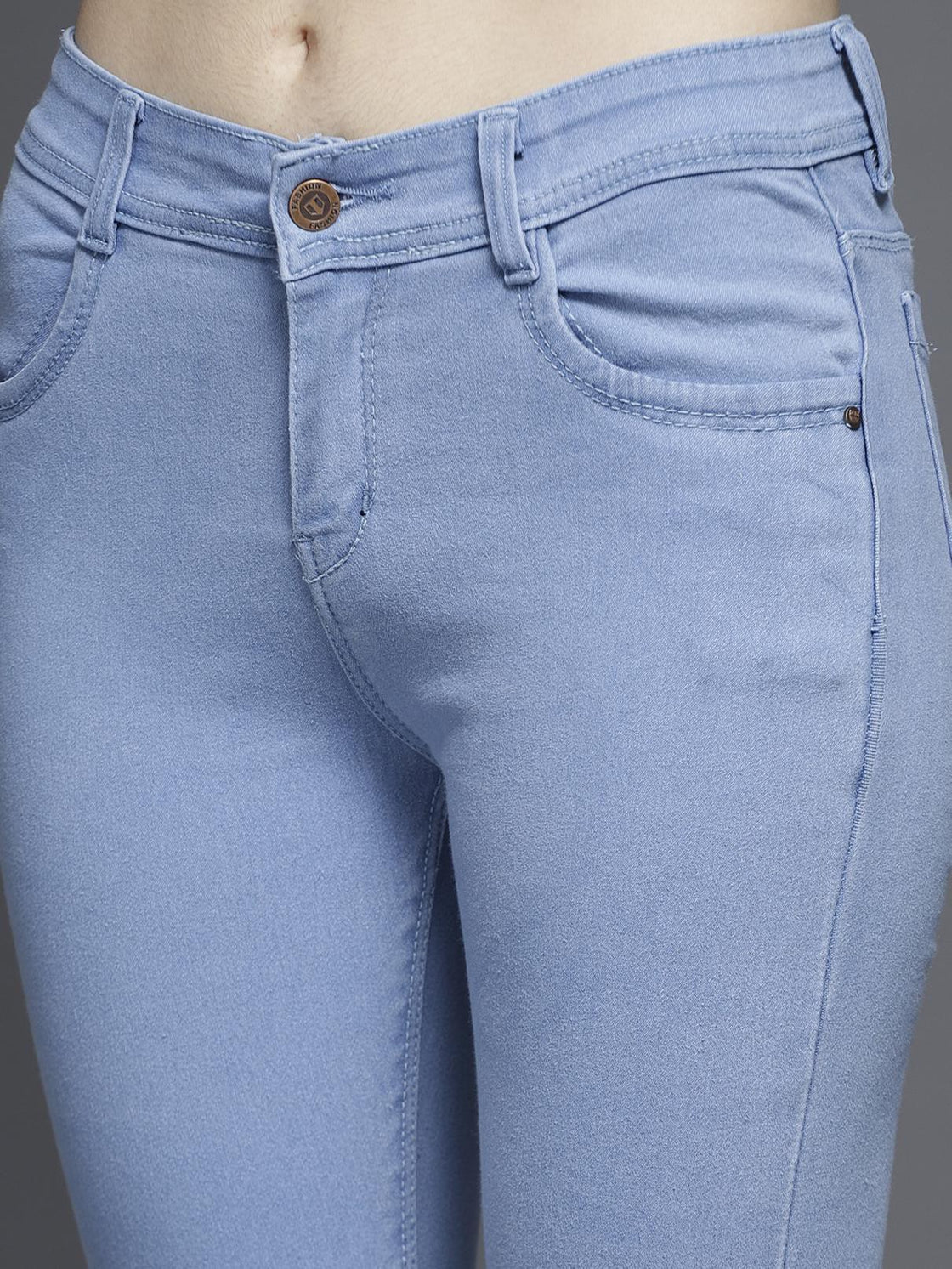 Women Regular Mid Rise Blue Jeans