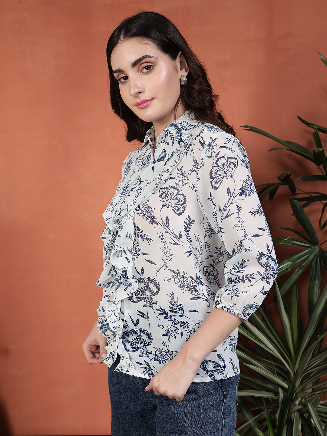 TANDUL Women Printed Floral Shirt