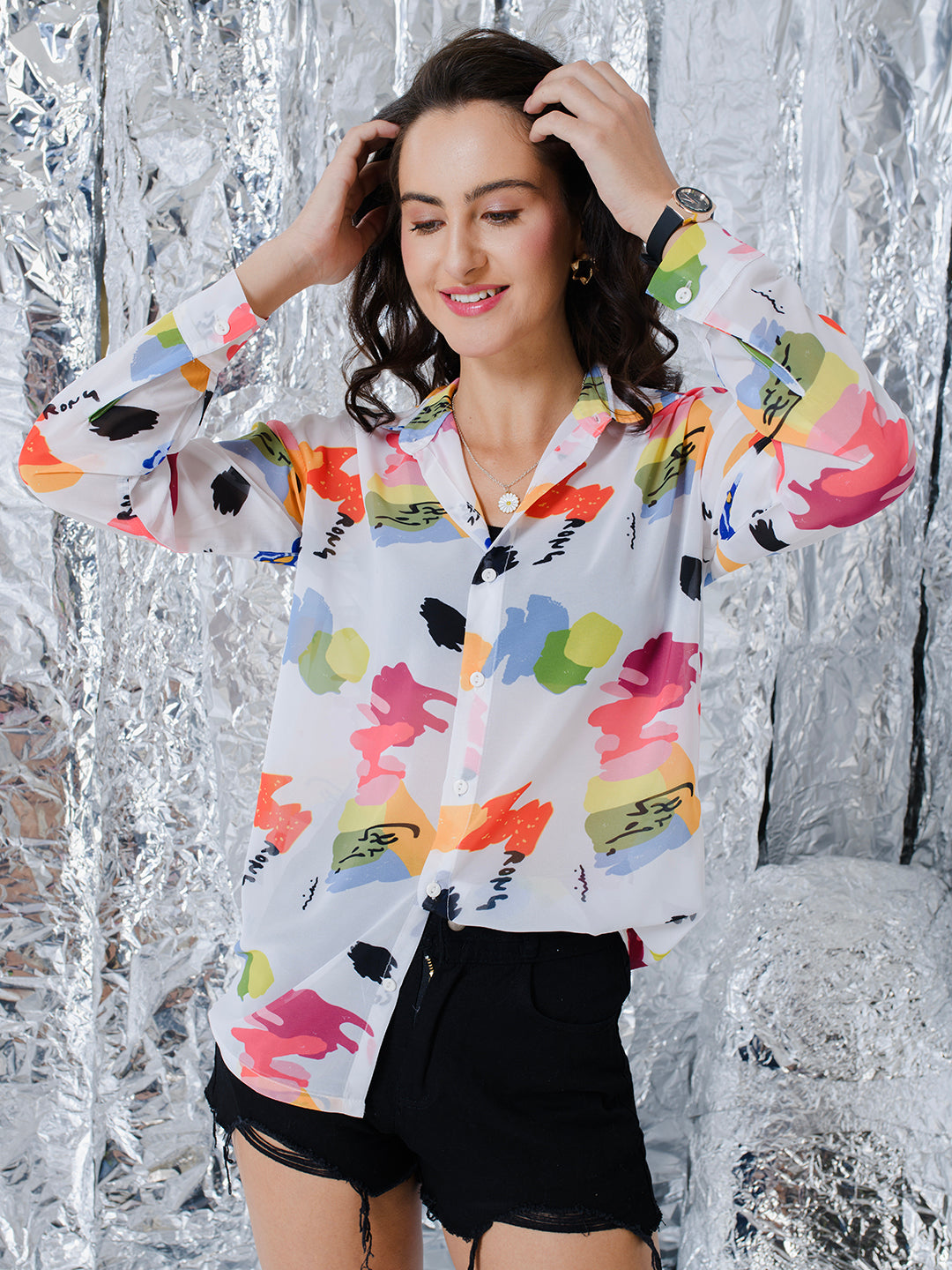 TANDUL  Women Regular Fit Printed Casual Shirt